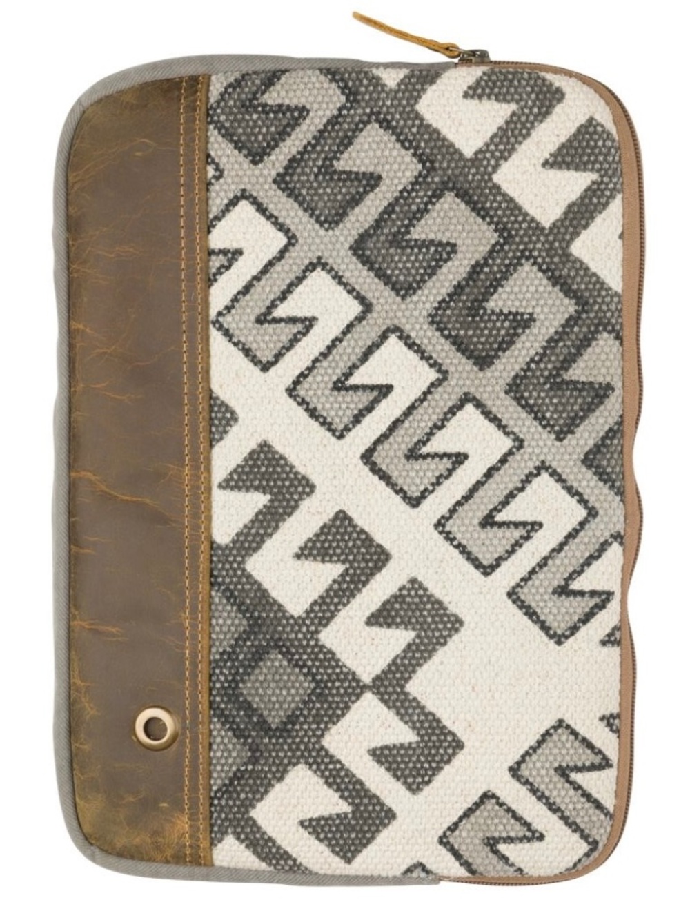 NWT - Medium - Laptop Sleeve - Zipper Closure - gray abstract - 14.5" x 10.5"